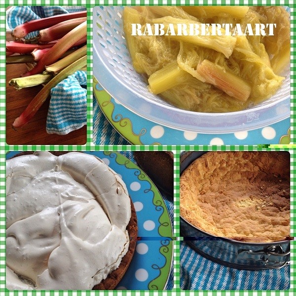 Heerlijke rabarbertaart met schuim (merenque)